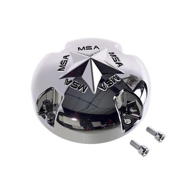 MSA Wheels Star Bolt on Center Cap - Chrome - MSA-CAP-C